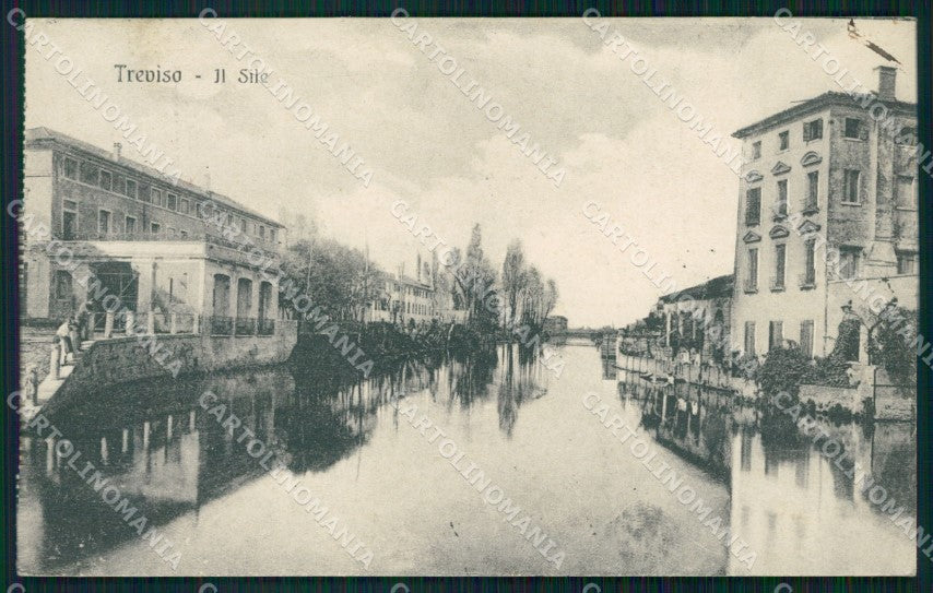 Treviso città Fiume Sile cartolina VK4067 – fronte