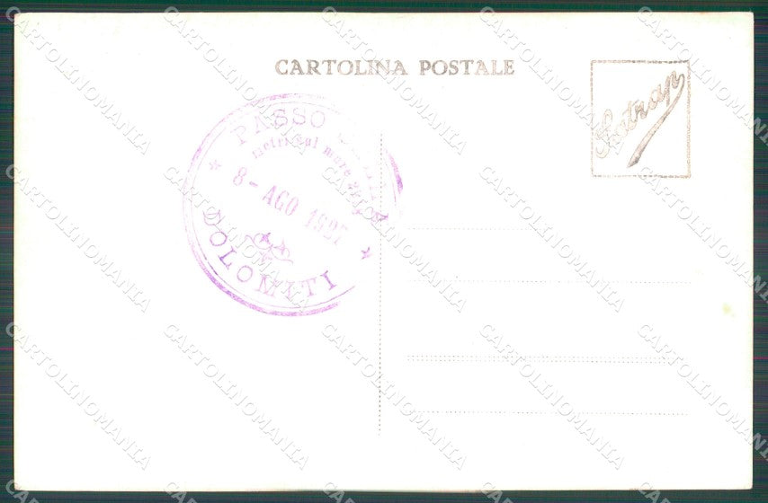 Bolzano Passo Gardena Ospizio Giogo Ferrara Gruppo Sella Foto cartolina VK4075 – retro