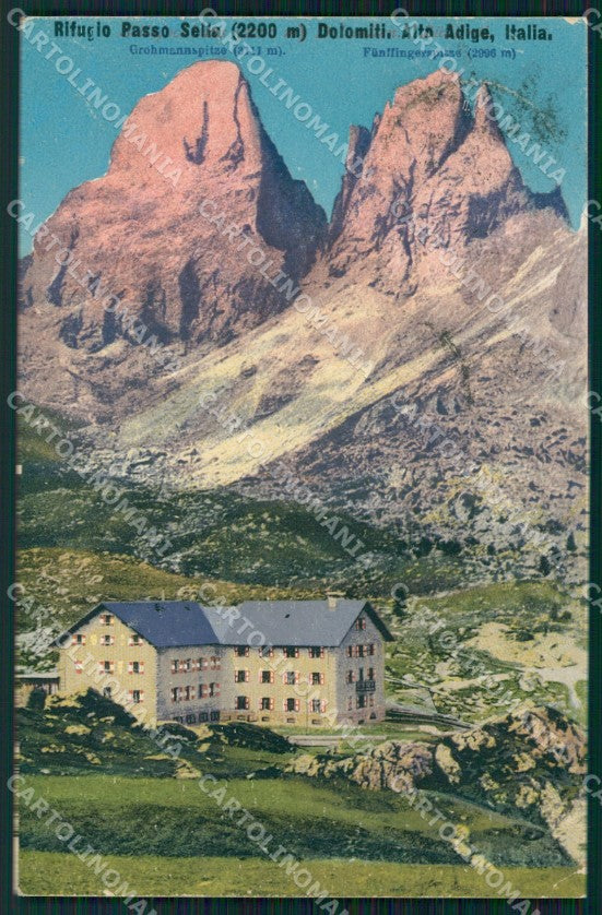 Trento Canazei Rifugio Passo Sella cartolina VK4084 – fronte