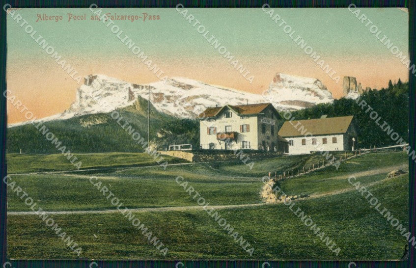 Belluno Passo Falzarego Albergo Pecol cartolina VK4100 – fronte