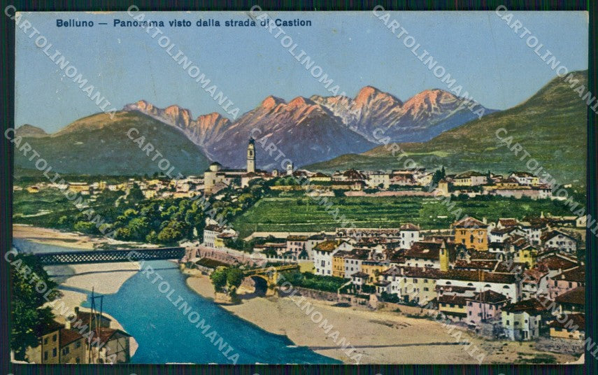 Belluno città Strada di Castion cartolina VK4101 – fronte