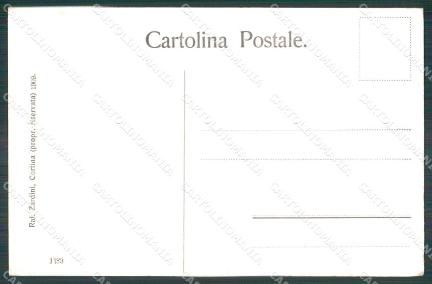 Belluno Cortina d'Ampezzo Campanile cartolina VK4114 – retro