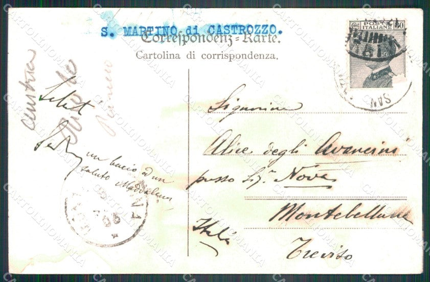 Trento Primiero San Martino di Castrozza cartolina VK4116 – retro