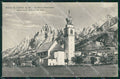 Belluno Borca di Cadore Chiesa Parrocchiale Croda Marcora cartolina VK4125 – fronte