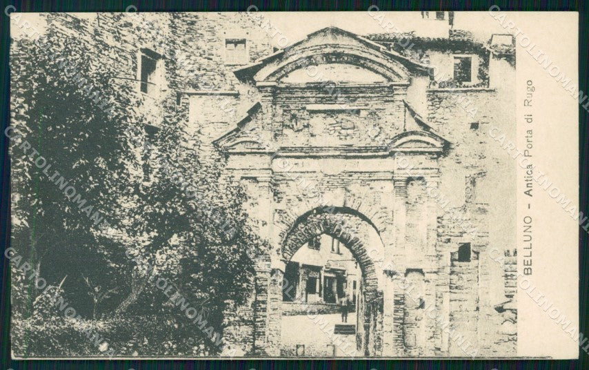 Belluno città Porta di Rugo cartolina VK4138 – fronte