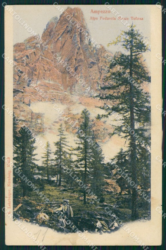 Udine Ampezzo Alpe Fedarola Monte Tofana cartolina VK4141 – fronte