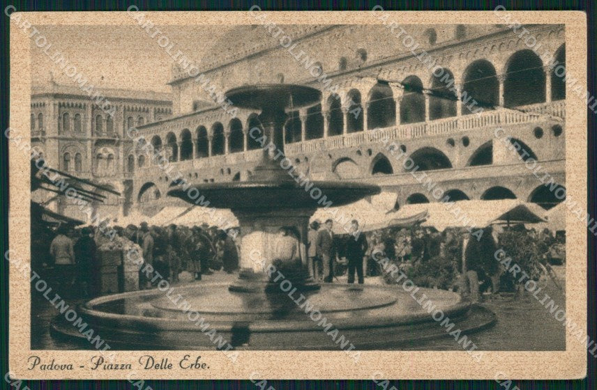 Padova città Piazza delle Erbe Mercato cartolina VK4142 – fronte