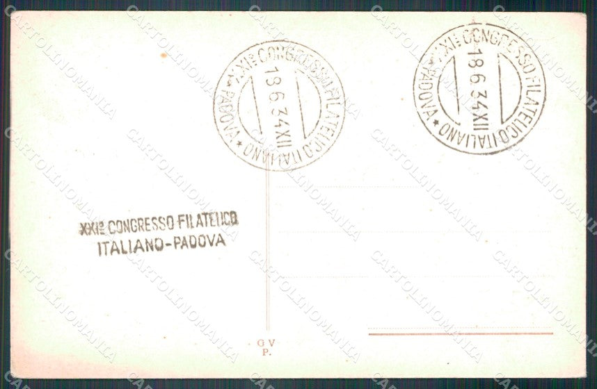 Padova città Piazza delle Erbe Mercato cartolina VK4142 – retro
