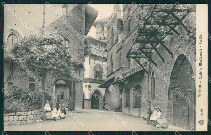 Torino città Castello Medioevale cartolina VK4147 – fronte