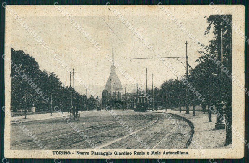 Torino città Mole Antonelliana Tram PIEGA cartolina VK4153 – fronte