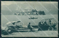 Novara Orta Lago di Isola San Giulio Barche ANGOLINO STRAPPATO cartolina VK4196 – fronte