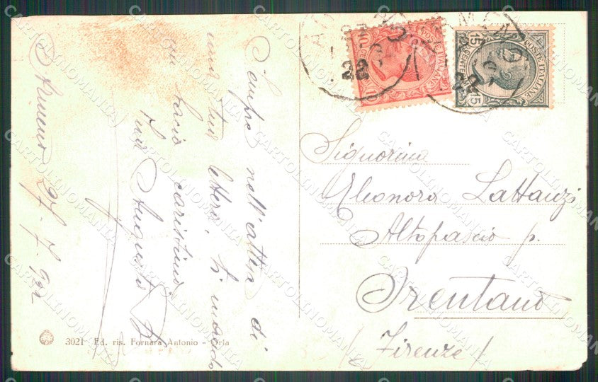 Novara Orta Lago di Isola San Giulio Barche ANGOLINO STRAPPATO cartolina VK4196 – retro