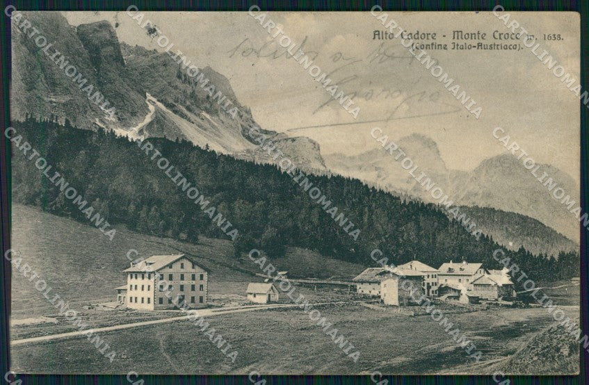 Trento Monte Croce Alto Cadore SCOLLATA cartolina VK4199 – fronte