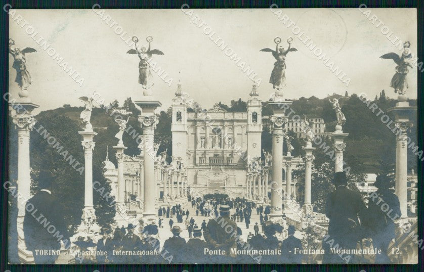 Torino città Esposizione 1911 Ponte e Fontana Monumentale cartolina VK4207 – fronte