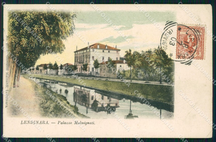 Rovigo Lendinara Palazzo Malmignati cartolina VK4230 – fronte