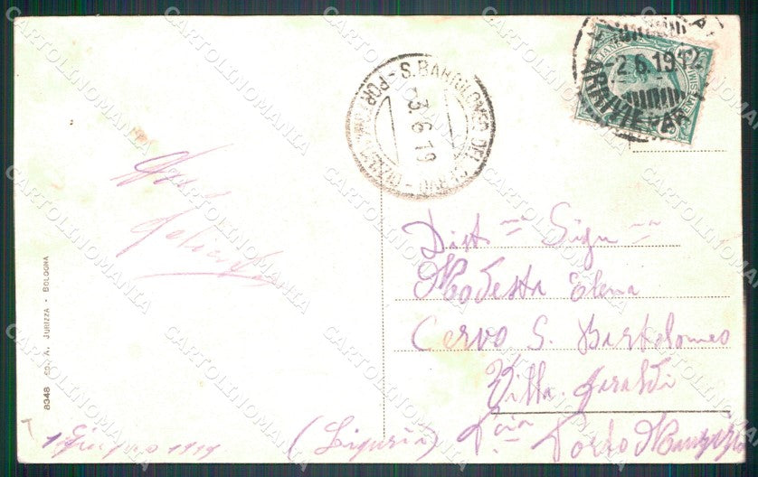 Bologna città Stazione Tram Carrozze cartolina VK4256 – retro