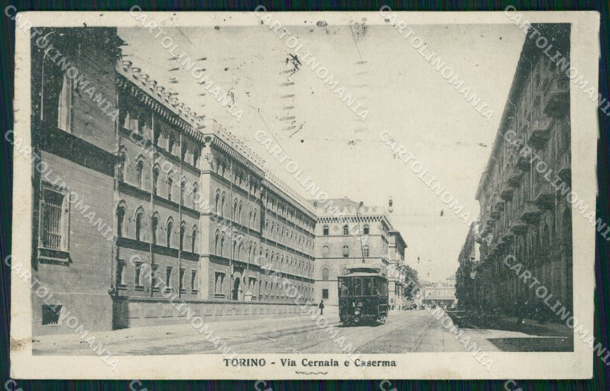 Torino città Via Cernaia Caserma cartolina VK4257 – fronte