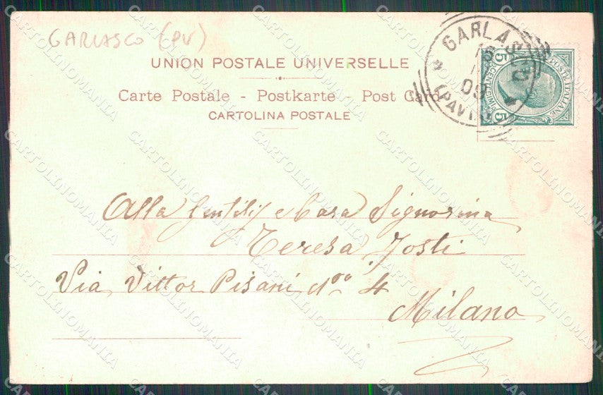 Pavia Garlasco Madonna della Bozzola cartolina VK4260 – retro