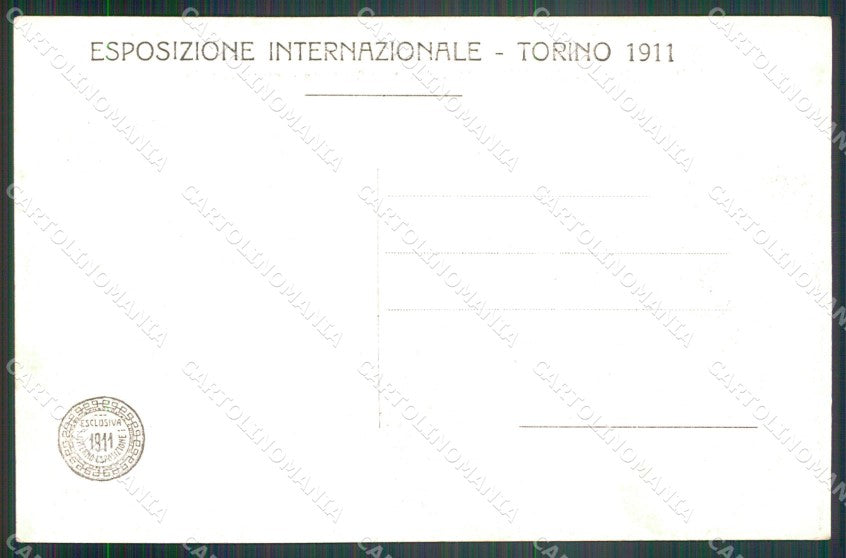 Torino città Esposizione 1911 Ponte e Fontana Monumentale cartolina VK4276 – retro