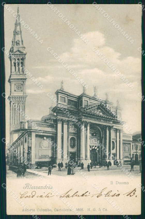 Alessandria città Duomo cartolina VK4279 – fronte