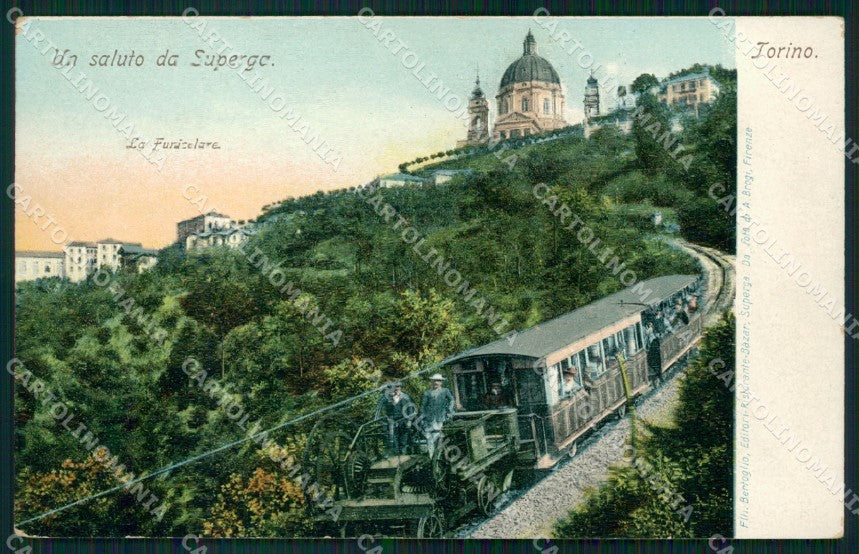 Torino città Superga Funicolare cartolina VK4285 – fronte