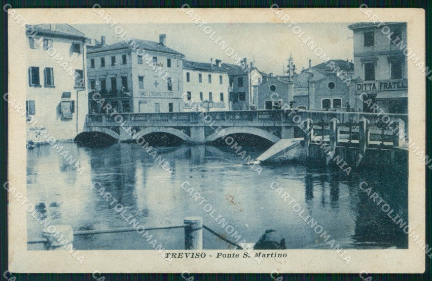 Treviso città Ponte San Martino MACCHIE cartolina VK4292 – fronte