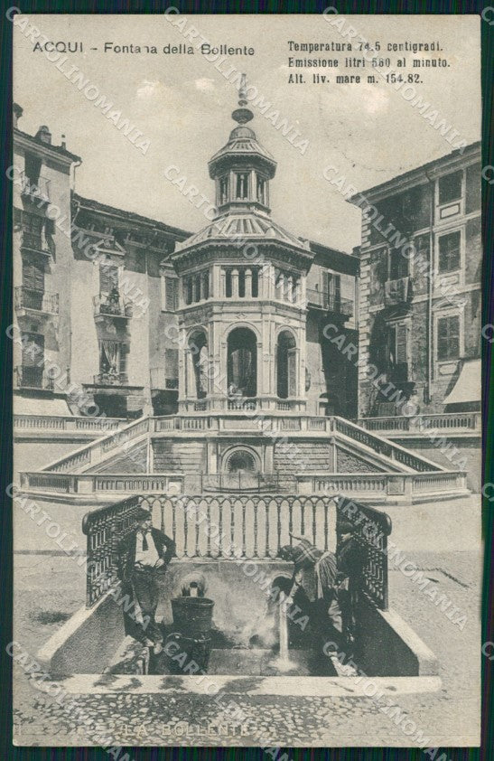 Alessandria Acqui Terme Fontana della Bollente cartolina VK4296 – fronte
