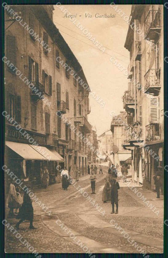 Alessandria Acqui Terme Via Garibaldi cartolina VK4301 – fronte