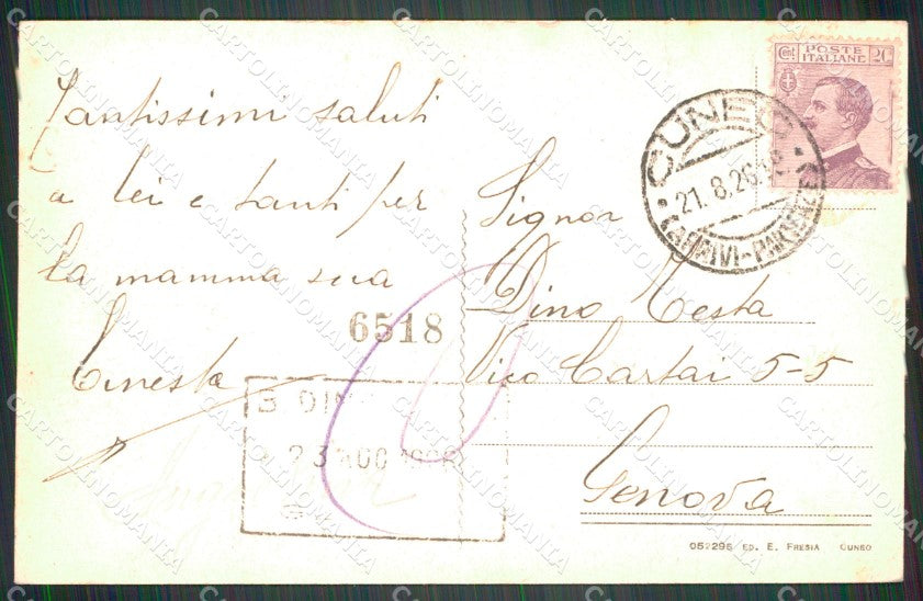 Cuneo Vinadio Terme di Valle Stura cartolina VK4321 – retro