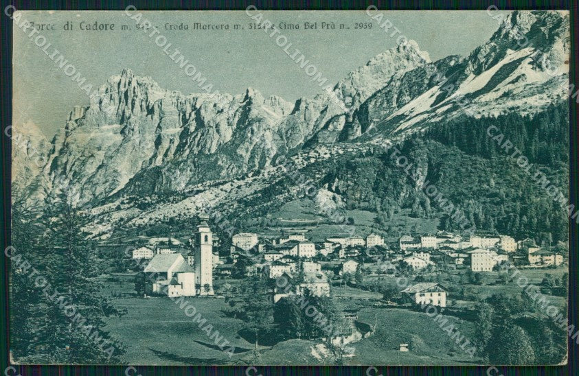 Belluno Borca di Cadore Croda Marcora Bel Prà cartolina VK4367 – fronte