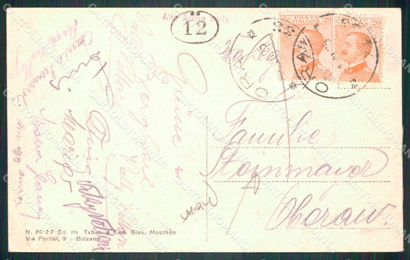 Bolzano Nova Levante Pietralba Santuario di cartolina VK4368 – retro