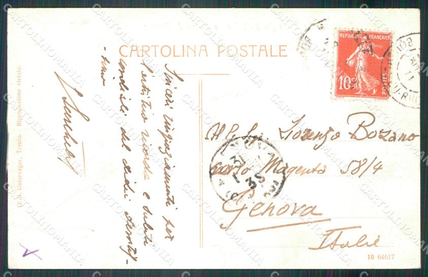 Trento San Lorenzo in Banale Rifugio Tosa cartolina VK4374 – retro