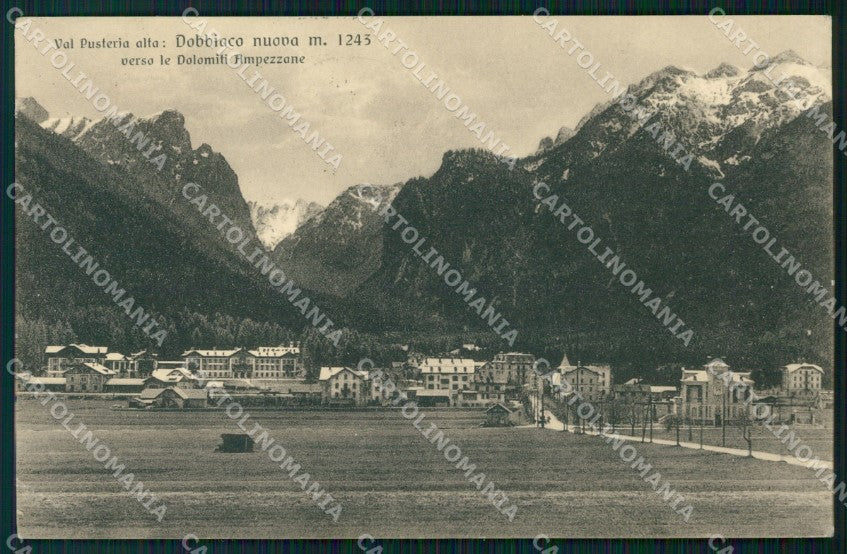 Bolzano Dobbiaco Dolomiti Ampezzane cartolina VK4383 – fronte