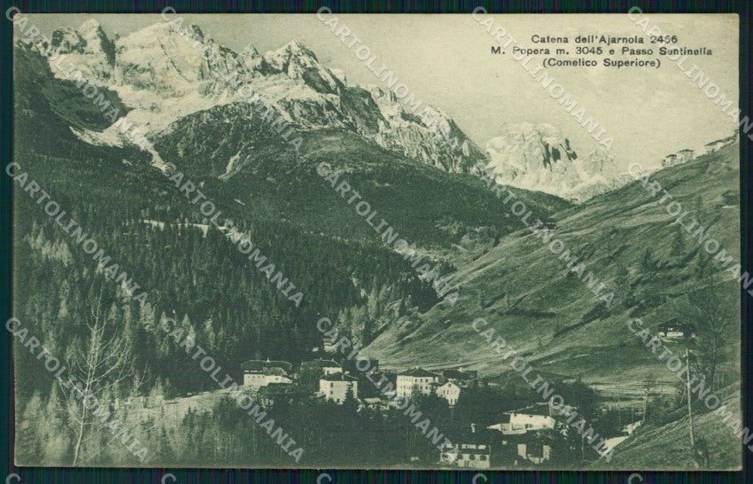 Belluno Comelico Superiore Catena dell'Ajarnola cartolina VK4386 – fronte