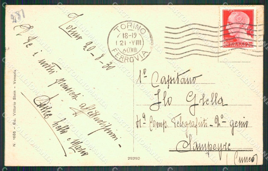 Belluno Comelico Superiore Catena dell'Ajarnola cartolina VK4386 – retro
