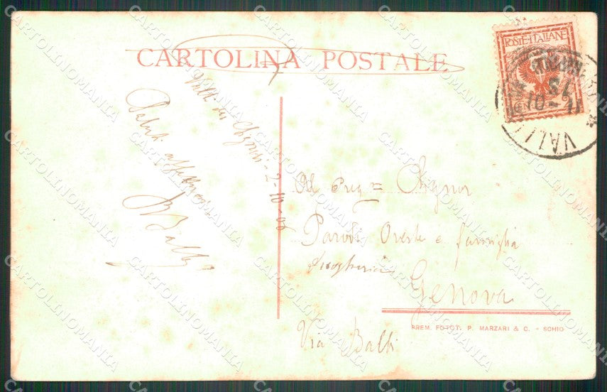 Vicenza Schio Pian delle Fugazze Albergo Dolomiti cartolina VK4387 – retro