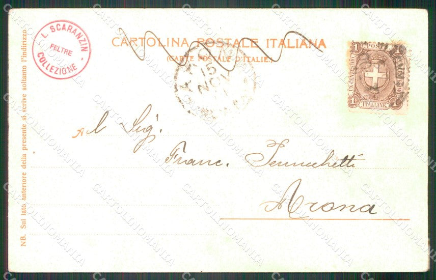 Belluno Feltre Panorama cartolina VK4396 – retro