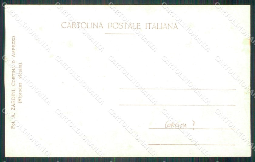 Belluno Cortina d'Ampezzo Alpini Foto cartolina VK4412 – retro