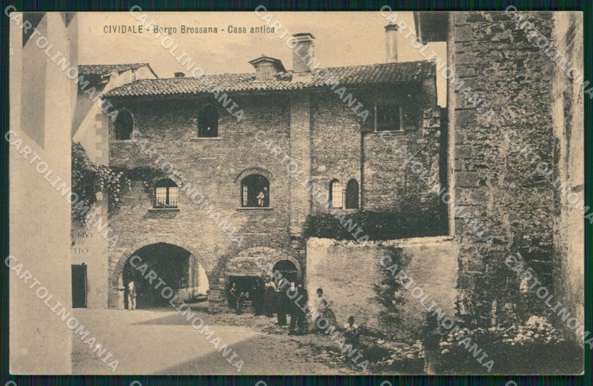 Udine Cividale Borgo Brossana cartolina VK4419 – fronte