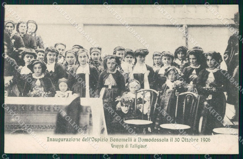 Verbania Domodossola Inaugurazione Ospizio Bonomelli cartolina VK4421 – fronte