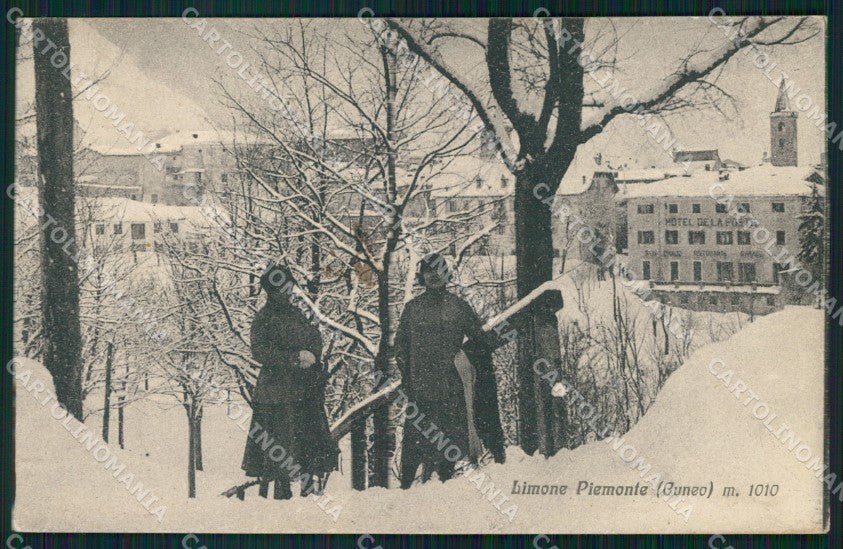Cuneo Limone Piemonte Nevicata cartolina VK4422 – fronte