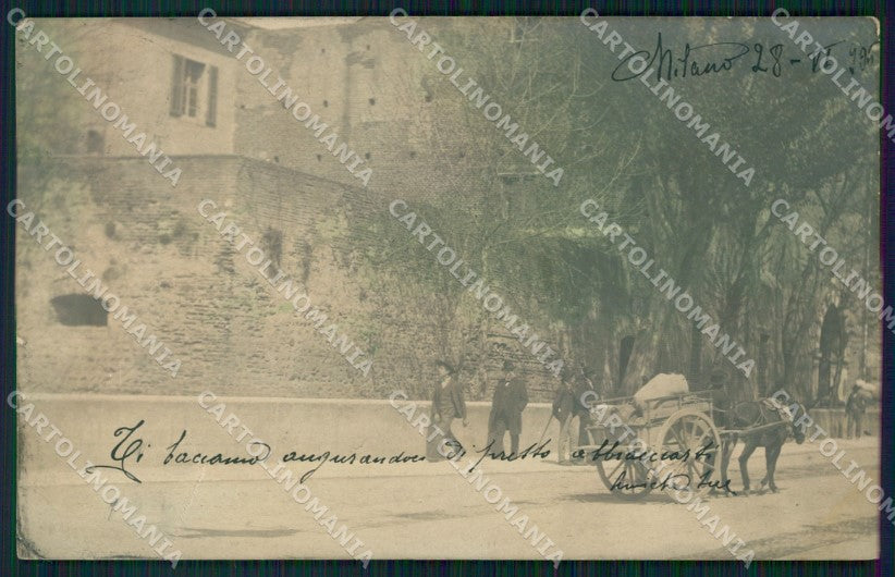 Milano città Carretto Foto cartolina VK4427 – fronte