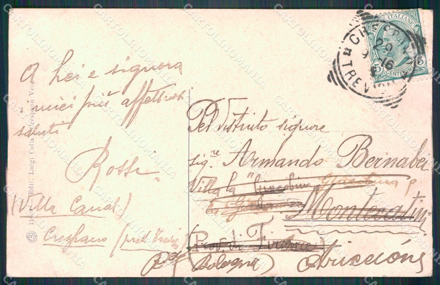 Treviso Crespano Veneto ora Crespano del Grappa cartolina VK4428 – retro