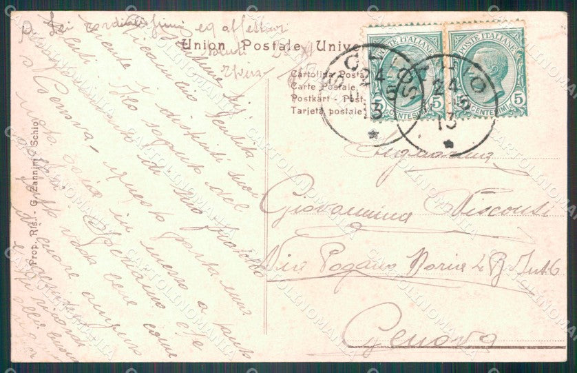 Vicenza Schio Viale Villetta dei Frati Foto cartolina VK4437 – retro