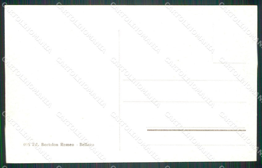 Belluno Sedico Bribano Hotel Buzzatti cartolina VK4443 – retro