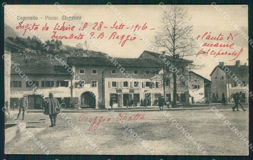 Slovenia Caporetto Piazza Maggiore cartolina VK4451 – fronte