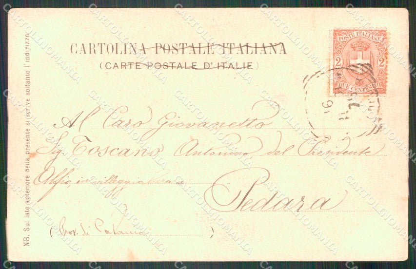 Palermo città Costumi Carretto cartolina VK4466 – retro
