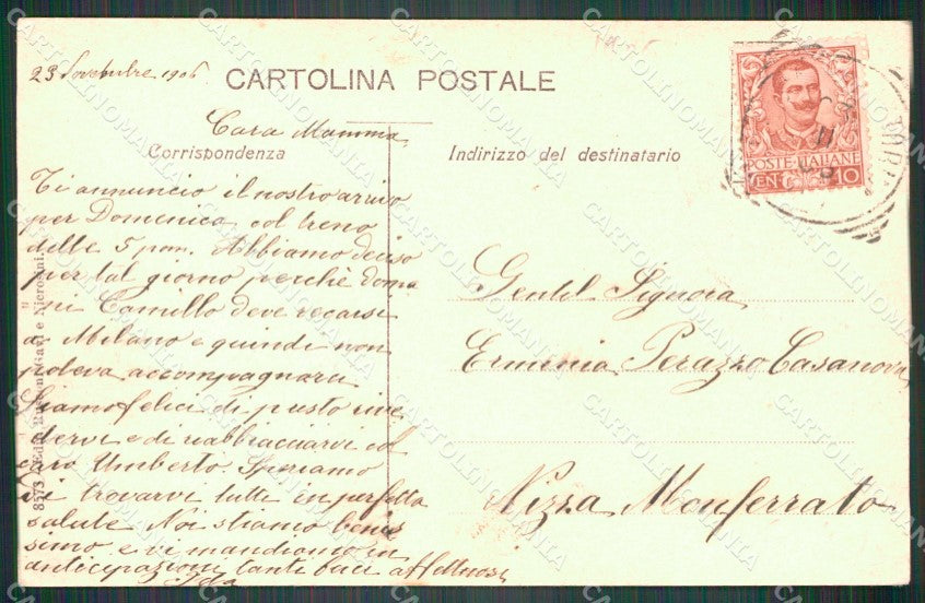 Pavia Voghera Stazione Ferroviaria cartolina VK4472 – retro
