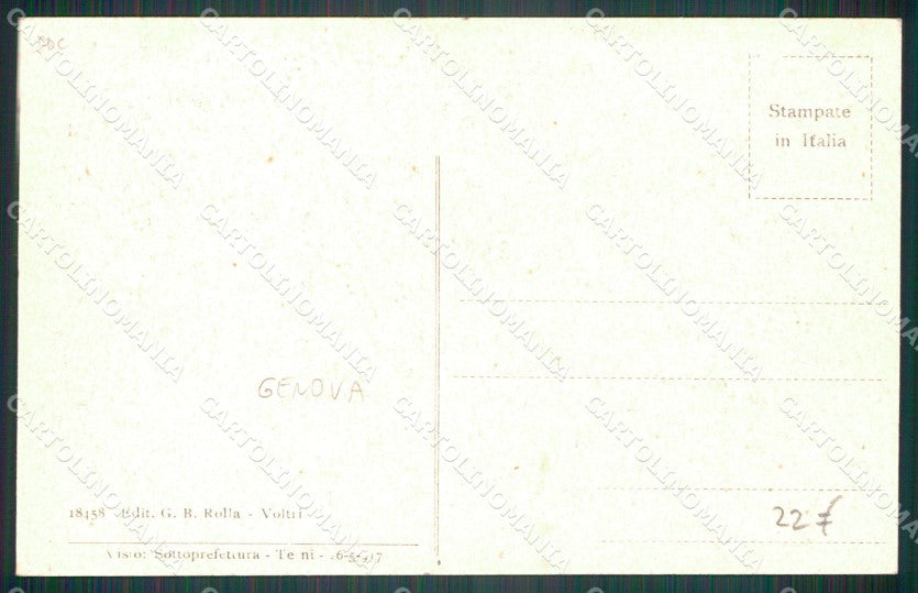 Genova Voltri Pescatori cartolina VK4540 – retro