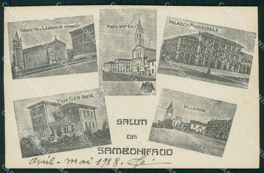Verona San Bonifacio Saluti da cartolina VK4542 – fronte